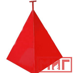 Фото 61 - Пожарная пирамида для пожарного гидранта 750x750x900 (Трехгранная).